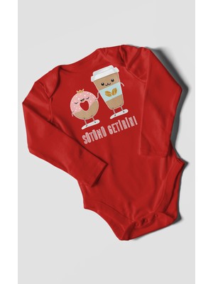 Morivo Kids Sütümü Getirin! Baskılı Bebek Zıbını – Çıtçıtlı Body | %100 Pamuk Uzun Kol