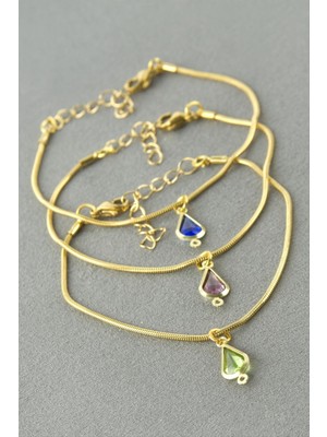 Freedom Store Damla Taşlı Çelik Bileklik