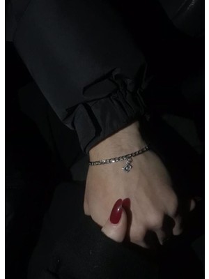 Çelikli Harfli Bileklik Sevgili , Çift , Arkadaş , Bilekliği