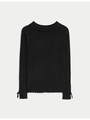 Marks & Spencer Triko Bardot Yaka Üst (6-16 Yaş)