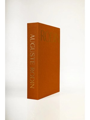 Rawliving Kumaş Kaplı Kahve Gold Rodin Dekoratif Kitap Kutu