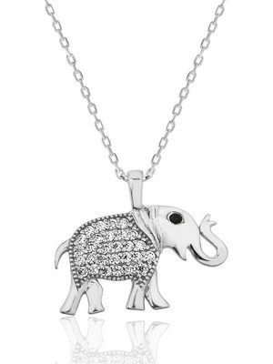 Inure Jewelry Gümüş Fil Bayan Kolye