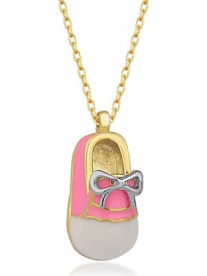 Inure Jewelry Gümüş Gold Kız Çocuk Pabuç Kadın Kolye
