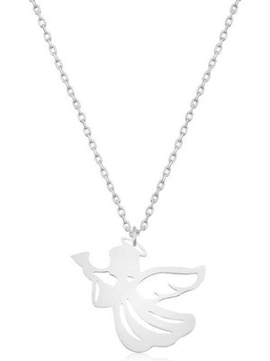 Inure Jewelry Gümüş Kanatlı Melek Bayan Kolye
