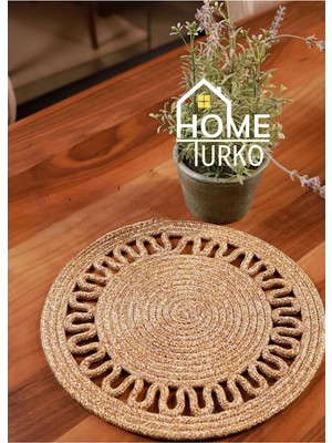 PremiumPort Modern Hasır Amerikan Servis ve Supla, 33X33 Cm, Şık ve Şık Tasarım