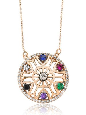 Inure Jewelry Gümüş Yaşam Çiçeği Bayan Kolye