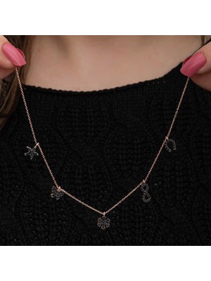 Inure Jewelry Gümüş Rose Şans Kadın Kolye