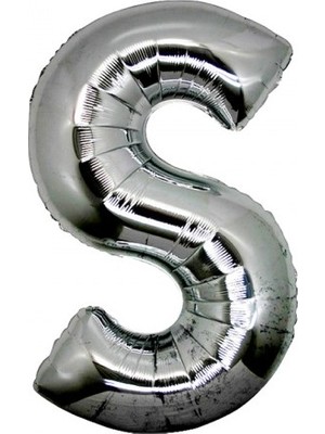 Just Cheap Store S Harf Folyo Balon Gümüş Renk 40 Inç