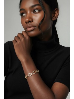 Xuping Kadın 14 K Büyük Oval Bileklik