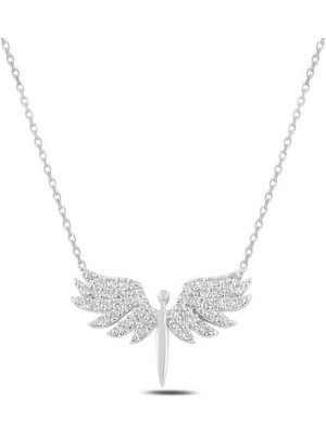 Inure Jewelry Gümüş Mikail Meleği Bayan Kolye