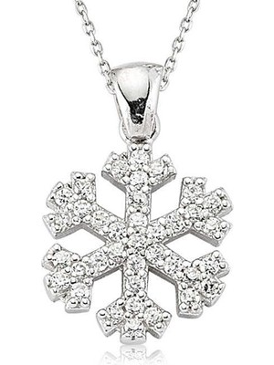 Inure Jewelry Gümüş Kar Tanesi Bayan Kolye
