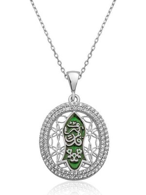 Inure Jewelry Gümüş Nal-i (KADEM-İ) Şerif Bayan Kolye