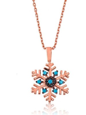 Inure Jewelry Gümüş Kar Tanesi Bayan Kolye