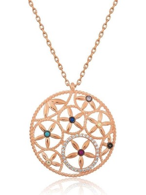 Inure Jewelry ​​​Gümüş Yaşam Çiçeği Kolye