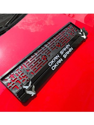 Pi Dekorasyon 2 Adet Kartal Logolu 3D Kişiye Özel Plakalık