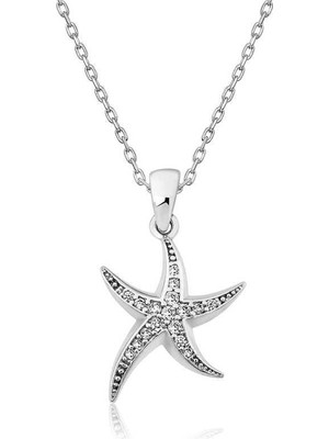 Inure Jewelry Gümüş Deniz Yıldızı Bayan Kolye