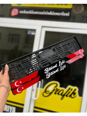 Pi Dekorasyon Ay Yıldız Model Isime Özel Pleksi Plakalık