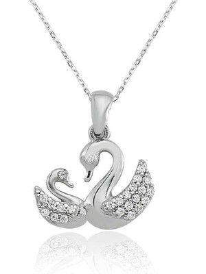 Inure Jewelry Gümüş Bayan Kuğu Kolye