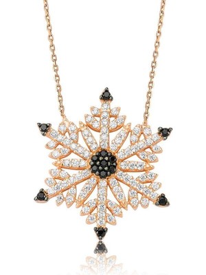 Inure Jewelry Gümüş Kar Tanesi Bayan Kolye