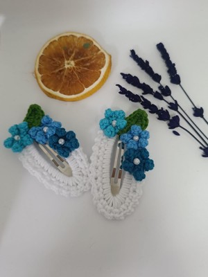 El Yapımı Minik Çiçekli Çıtçıtlı Örgü Toka