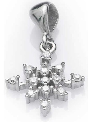 Inure Jewelry Gümüş Kar Tanesi Bayan Kolye