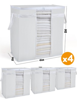 Serstil 4 Adet Pencereli Saklama Çantası 50 x  45 x  30 cm