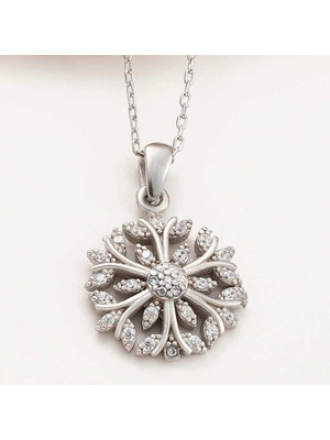 Inure Jewelry ​Gümüş Çiçek Kadın Kolye