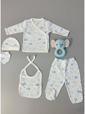 Artci Collection 5'li Hastane Çıkışı Seti - Mavi Fil