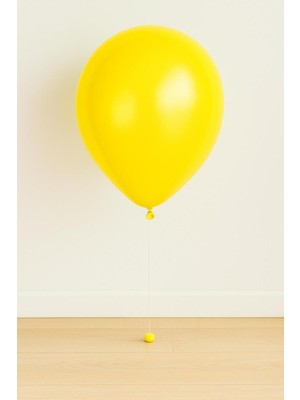 Sarı Metalik Renk Balon 25 Adet
