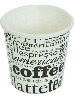 OEM Karton Bardak 4 Oz Kullan At Çay Kahve Sıcak Kağıt Otomat Bardağı 50 Li 1 Paket