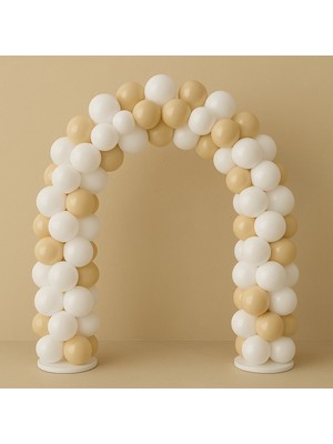 Balon Seti 60 Adet ( Deniz Kumu-Beyaz)