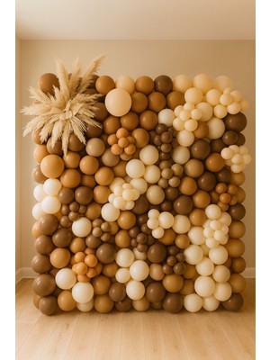 Balon Seti 60 Adet ( Çikolata-Karamel-Beyaz-Deniz Kumu)