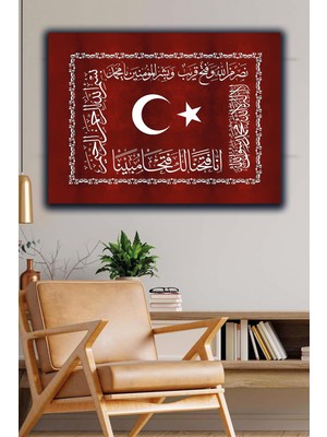 PremiumPort Şanlı Sancağınız Dekoratif Kanvas Tablo, Evinize Tarih ve Şıklık Katın