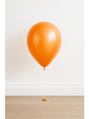 Turuncu Metalik Renk Balon 25 Adet