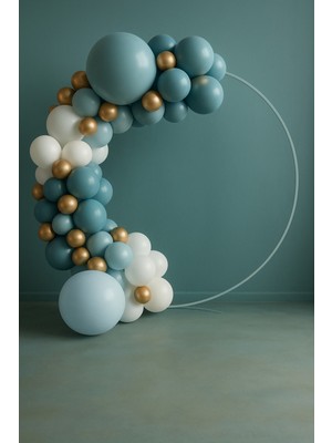 Balon Seti 65 Adet ( Derin Okyanus-Beyaz-Fırtına Mavisi)