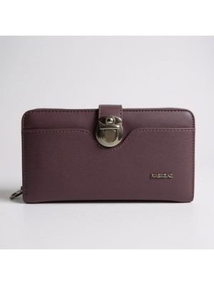 Nas Kadın El Cüzdanı 18X9 Ebatında Standart Mor