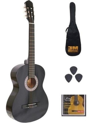 Allians 3m Music Klasik Gitar Seti 4/4 Tam Boy, Başlangıç ve Orta Seviye Için