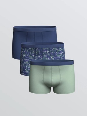 LC Waikiki Lacivert Erkek Çocuk Boxer 3 Lü  (S6)