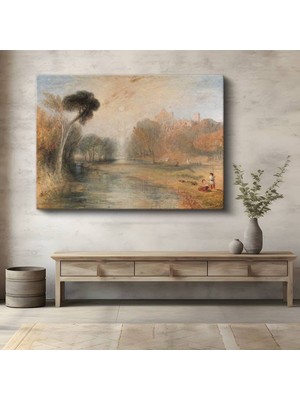 TosbArt J.m.w. Turner Nehir Su Manzarası Kanvas Tablo Sanat Tablosu Ressam Tablosu