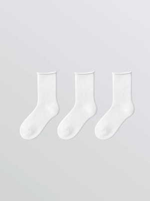 LC Waikiki Beyaz Kadın Soket Çorap 3 Lü  (S6)