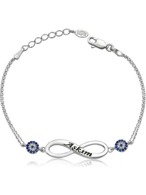 Inure Jewelry Gümüş Sonsuzluk Aşkım Bayan Bileklik