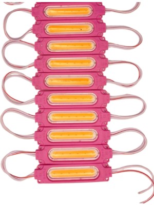 Powerr Led Aydınlatma 20 Adet 12 Volt 2 Watt Pembe Cob LED Modül IP65