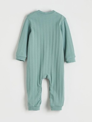 LC Waikiki Yeşil Fitilli Erkek Bebek Tulum  (S6)