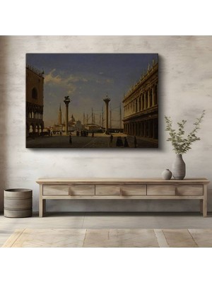 TosbArt Canaletto Venedik San Marco Meydanı Kanvas Tablo Sanat Tablosu Ressam Tablosu