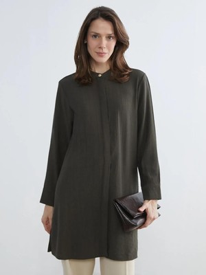 LC Waikiki Hakim Yaka Dokulu Kadın Gömlek Tunik  (S6)