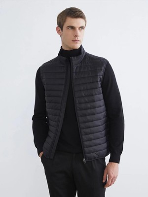 LC Waikiki Siyah Dik Yaka Erkek Şişme Yelek  (S6)