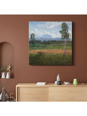 TosbArt Johan Christian Dahl Dağ Doğa Manzarası Kanvas Tablo Sanat Tablosu Ressam Tablosu