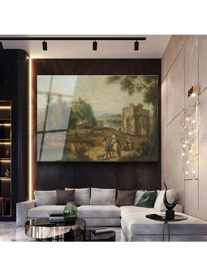 TosbArt Richard Wilson Modern Italyan Peyzaj Sanatı Temperli Cam Tablo Sanat Tablosu Dekoratif Tablo