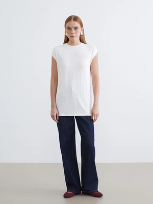 LC Waikiki Siyah Bisiklet Yaka Kadın Tunik  (S6)