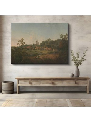 TosbArt John Constable Ingiliz Kırsal Doğa Manzarası Kanvas Tablo Sanat Tablosu Ressam Tablosu